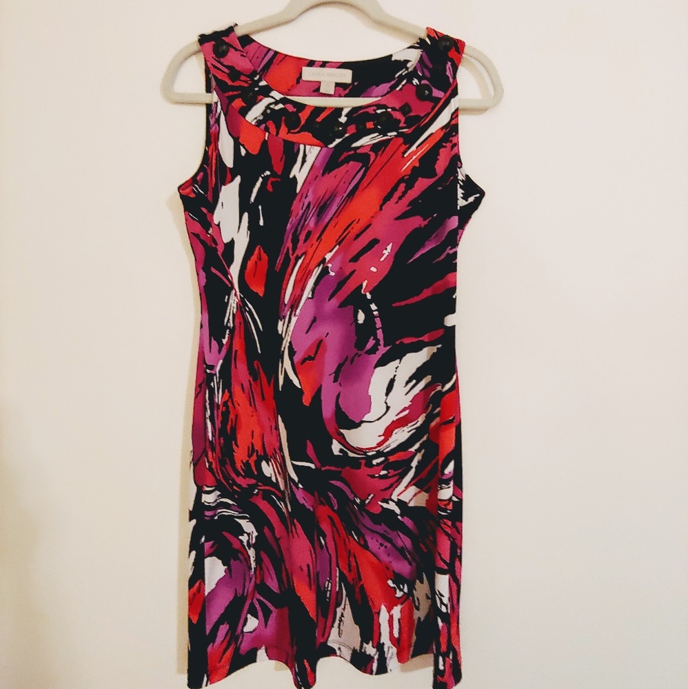 Laura Ashley Multicolor Cute Petite Summer Dress